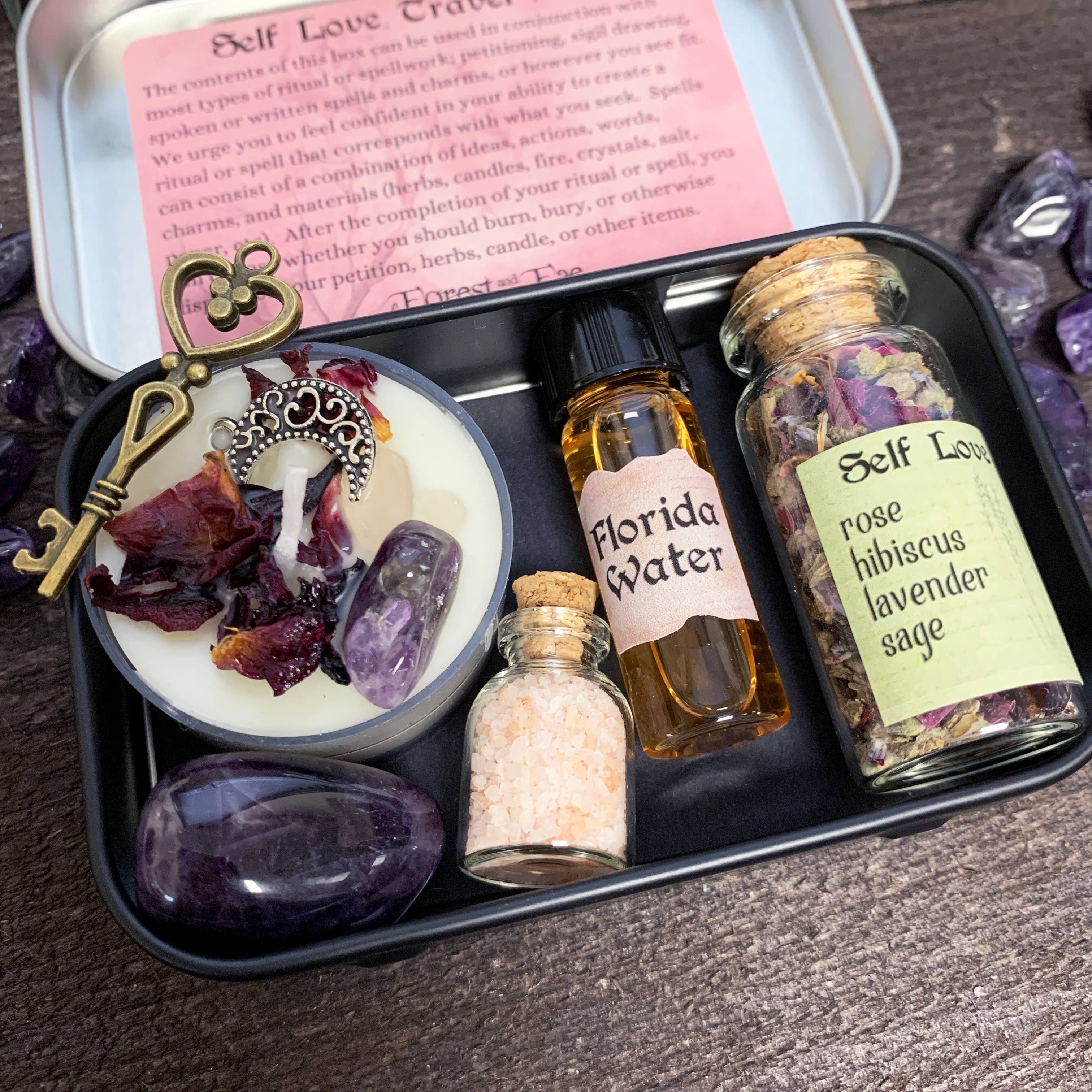 Green Witch Travel Altar, Witch Kit, Forest Witch