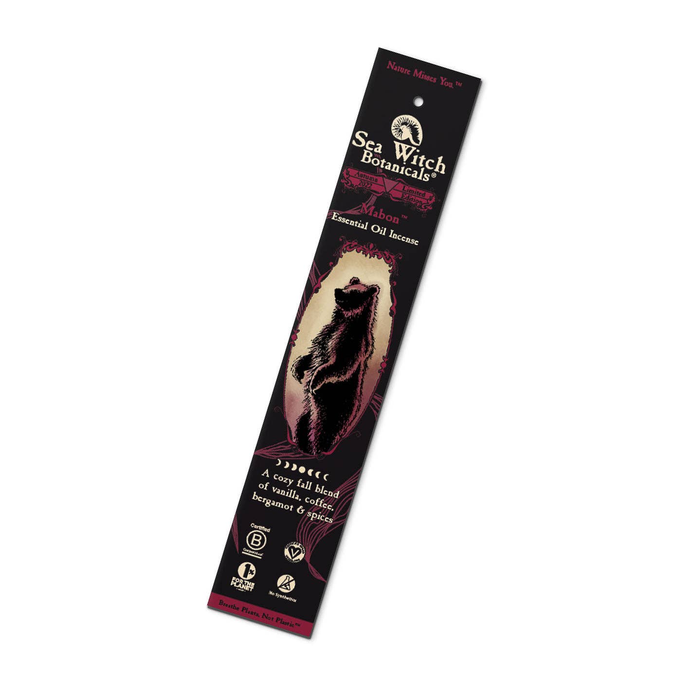 Mabon™ Incense: with All-Natural Coffee, Vanilla,